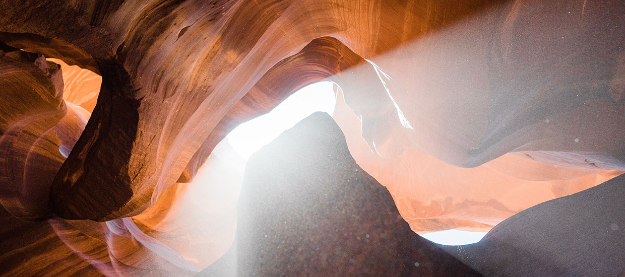 Inside Antelope Canyon at the Navajo Nation Park. Stock image from Unsplash.